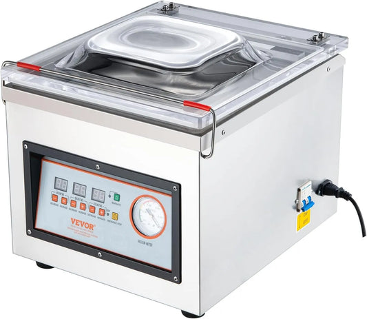 Vevor, viandes, marinades, Machine à emballer sous vide à chambre 320 W machine d'emballage sous vide taille