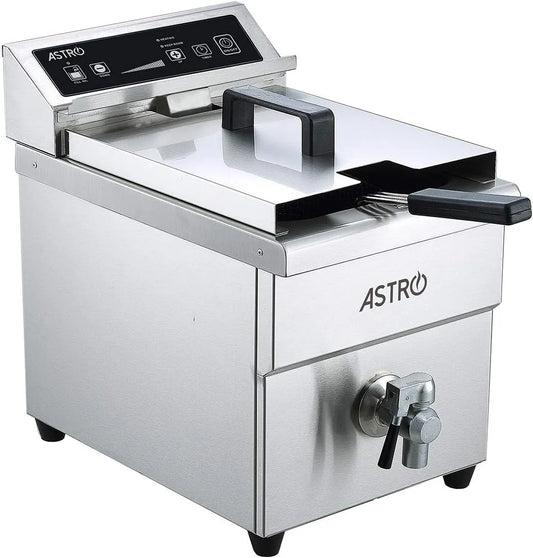 À Induction Professionnelle Astro Friteuse, à Induction Professionnelle 8 L, puissance 3500 W, Robinet de Vidange