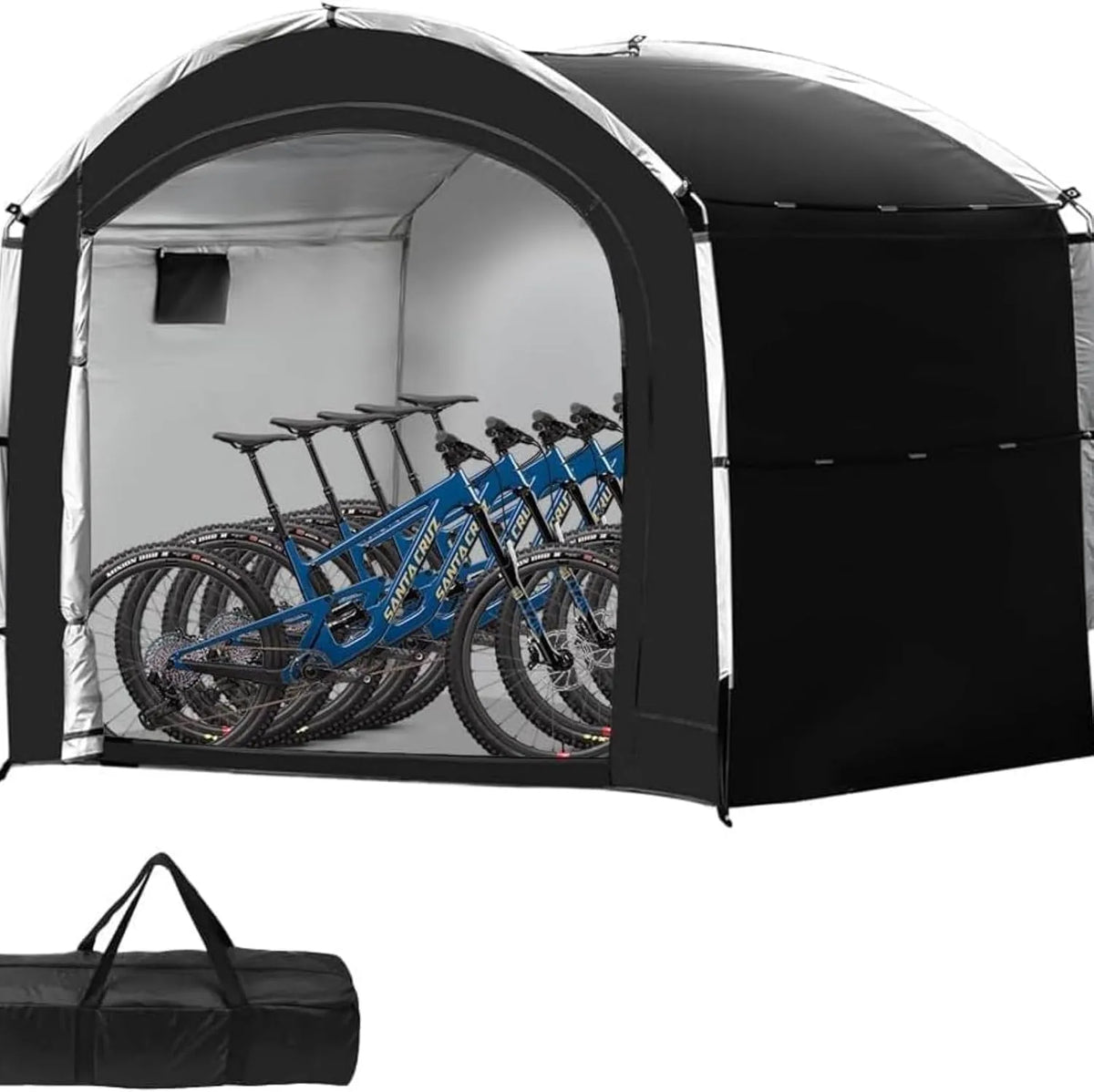Vélo 210D PU4000, avec tissu Oxford imperméable pour 2/3/4/6/8 vélos, Abri de rangement pour, abri pour moto, outils de jardin, jouets, pelouse