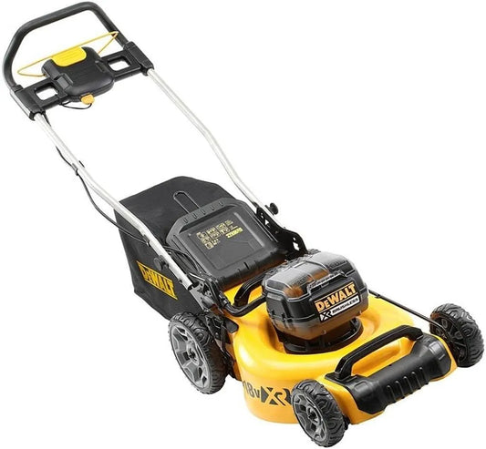 DeWalt tondeuse DCMW564P2-QW 800m2, à Gazon sans Fil avec 2 Batteries, Largeur de Coupe 48cm, Tonte jusqu'à, XR Brushless 18V 5Ah Li-Ion