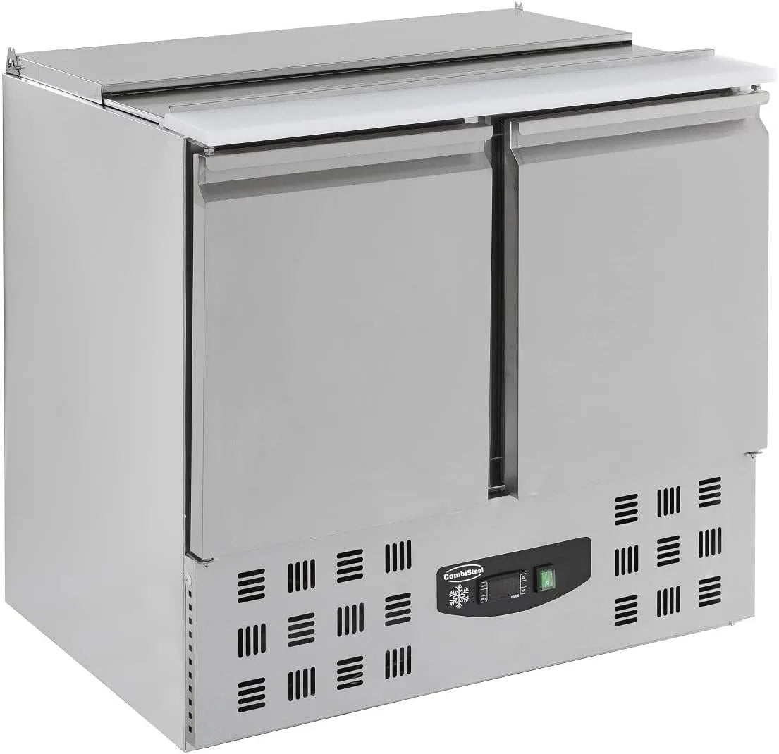 Saladette réfrigérée R600aRvs, Aisi 2012 PortesPleine, réfrigérée compacte 230 litres, Combisteel