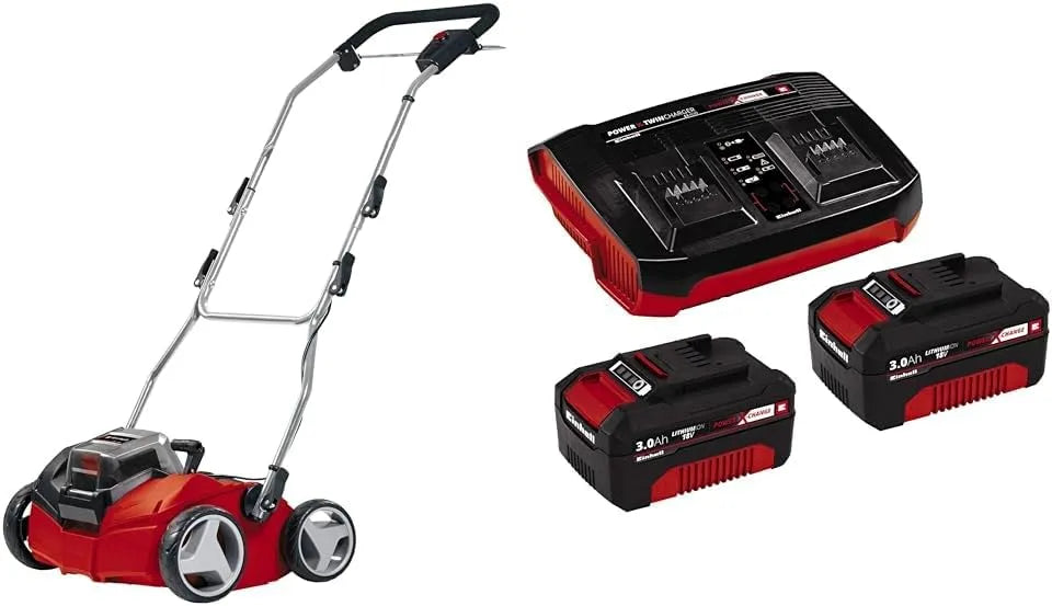 Einhell Scarificateur sans fil sur batterie Li Solo GE-SC 35, Surface conseillée 400 m², Power X-Change, tension 36 V, Moteur Brushless
