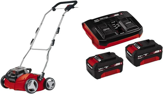 Einhell Scarificateur sans fil sur batterie Li Solo GE-SC 35, Surface conseillée 400 m², Power X-Change, tension 36 V, Moteur Brushless