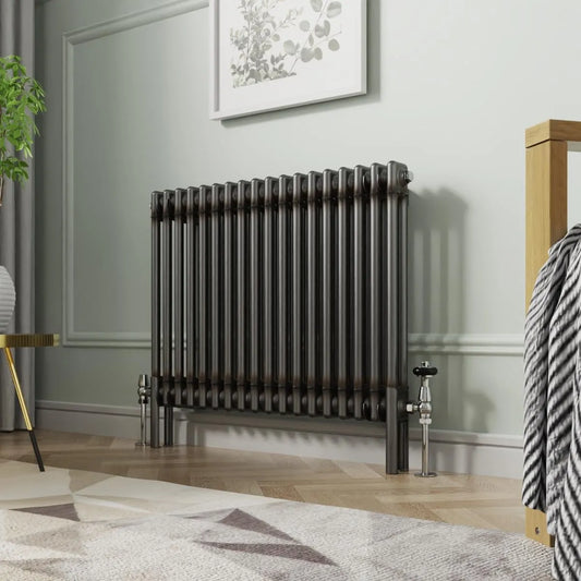 Radiateur NRG, Double colonne, dimensions 600 x 830 mm, horizontal traditionnel en fonte, Pour salle de bain, Chauffage central