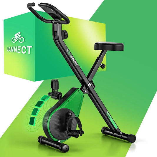 Vélo, 16 Niveaux de Résistance, Capacité 150KG, d'Appartement Pliable, d'Exercice avec Support pour Tablette, Rangement Pliable