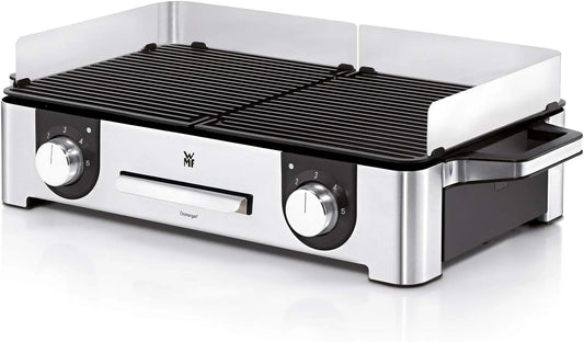WMF lave-vaisselle 0415280011, puissance 2400W, Grande surface 28x50cm, Inox 18/10 Cromargan, Master-Grill électrique, Revêtement antiadhésif, Lono