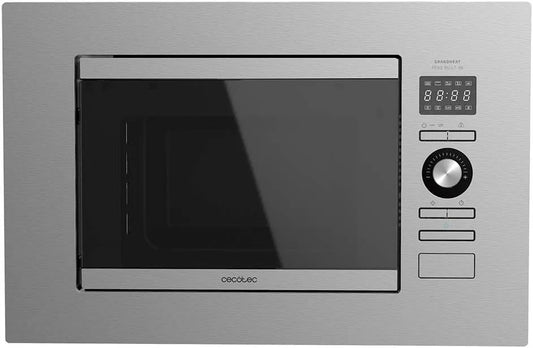 Cecotec four à micro-ondes, 20 L de capacité, 8 fonctions préconfigurées, Gril 1000 W, Minuterie