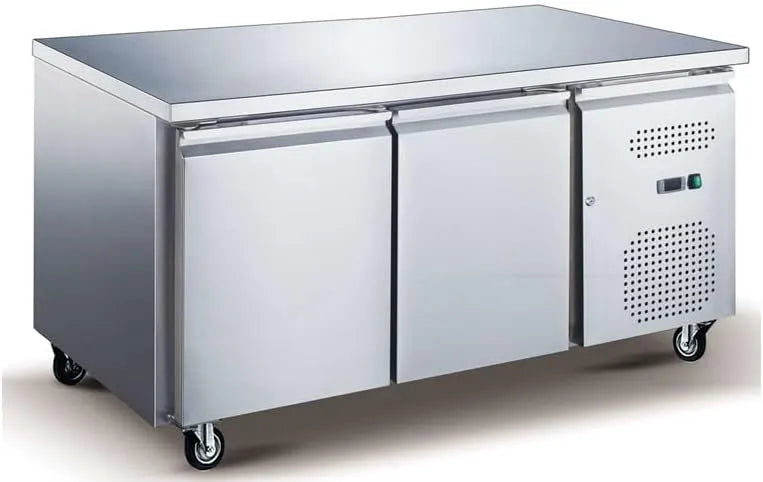 Table, capacité 282 L, Groupe Tropicalisé Classe 4, Réfrigérant R290, Thermostat Digital, Cuisine Professionnelle, Réfrigérée Positive Inox GN 1/1