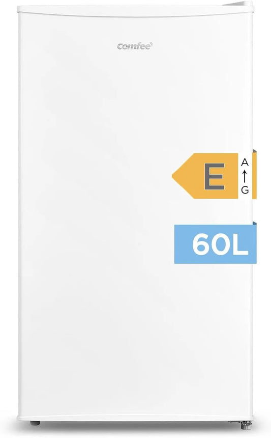 Comfee congélateur RCU60WH2, capacité 60L Mini, Monoporte, Température Réglable, Porte Réversible, Silencieux, Pose Libre, finition blanche