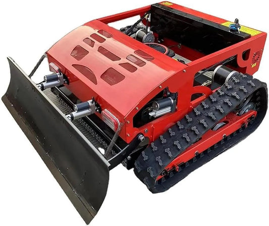 Tondeuse à gazon, tondeuse grimpe jusqu'à 30 ° pour la ferme, moteur de télécommandée 7,5 ch, robotique avec pelle à neige, le jardin domestique