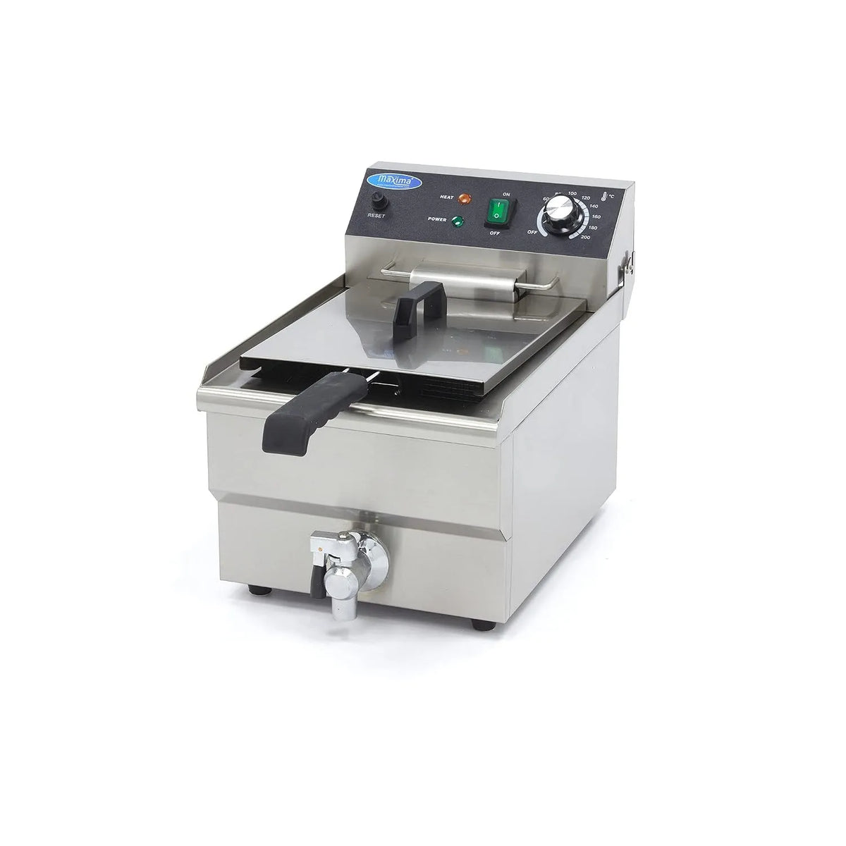 Gastronomique Maxima Friteuse, capacité 13 l, 1 panier, avec robinet de vidange