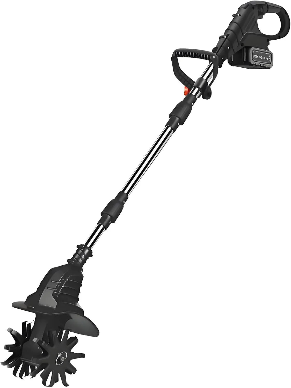 Motoculteur Black-FourBlades-1battery, Portable 21 V, Profondeur De Travail 20/25 Cm, éLectrique Sans Fil, PoignéE Amovible, Largeur