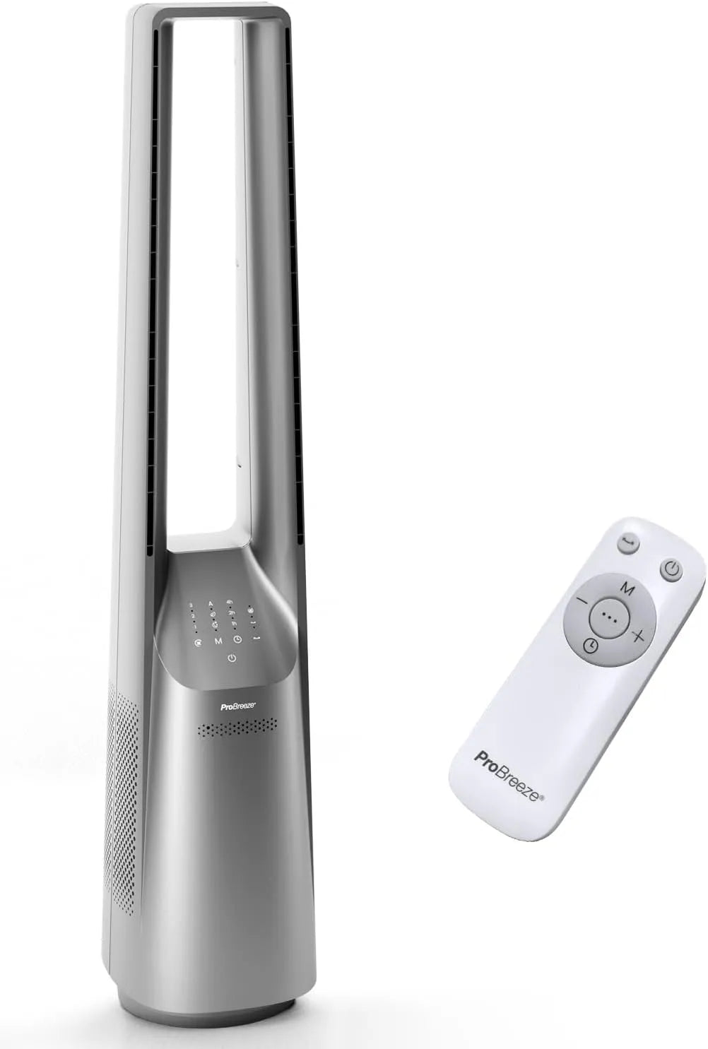 Ventilateur Pro Breeze, Hauteur 101 cm avec 6 niveaux de vitesse, Oscillation 60°, Colonne Sans Pale, Tour Silencieux