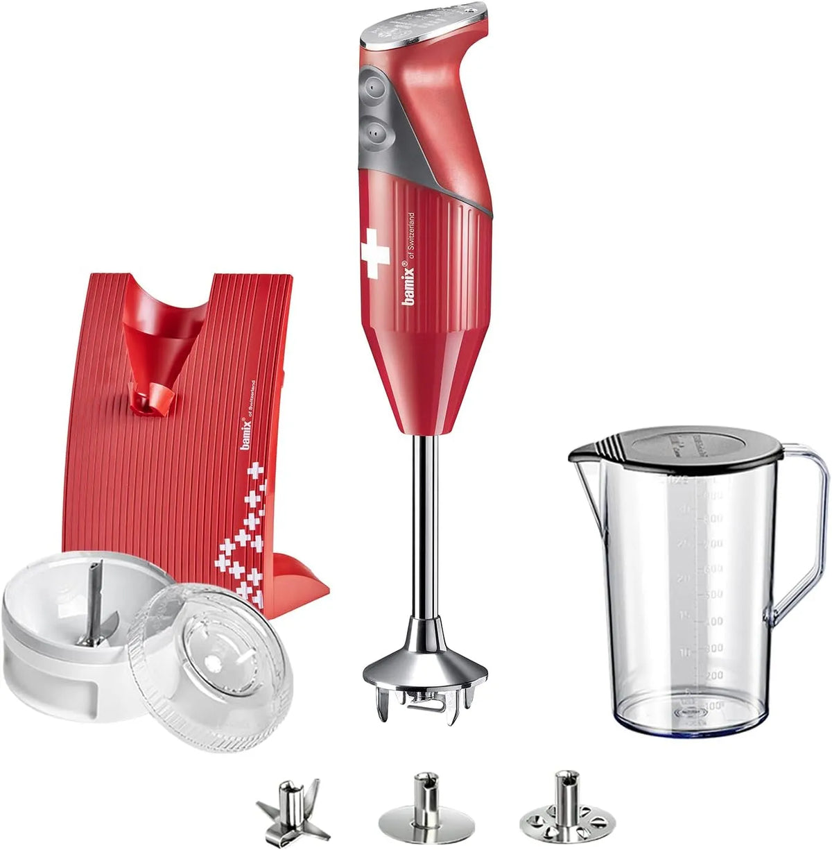 Mixeur, puissance 200 W, 1896 g, plongeant SwissLine rouge