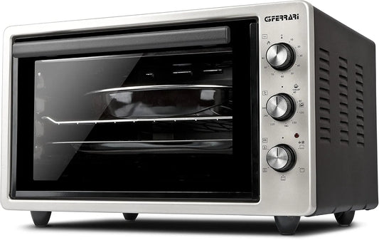 Four électrique G10153, puissance 1400 W, Jusqu'à 300°C, Double vitrage, finition argentée, G3 Ferrari à convection, 5 Modes de cuisson