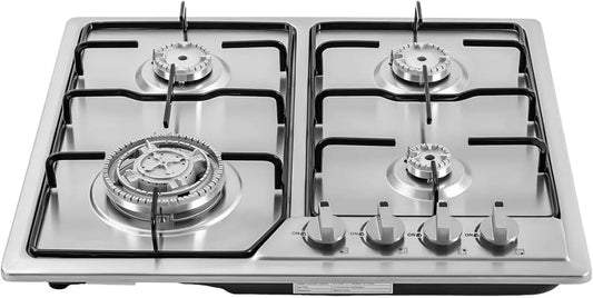 Plaque de cuisson, Cuisinière à gaz naturel, Réchaud de camping au format au format portable pour cuisine, camping-car, Réchaud à gaz autonome