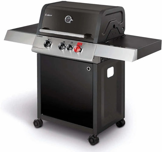 Barbecue ENDERS, puissance 14,7 kW, Colorado Black 3 I Turbo, 1 brûleur arrière infrarouge, Jusqu'à 10 convives, Switch Grid