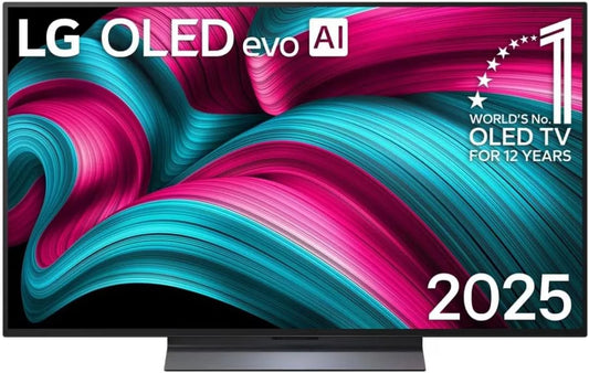 LG téléviseur OLED48C56LB, OLED UHD 4K Evo AI C5, 2025, 48'