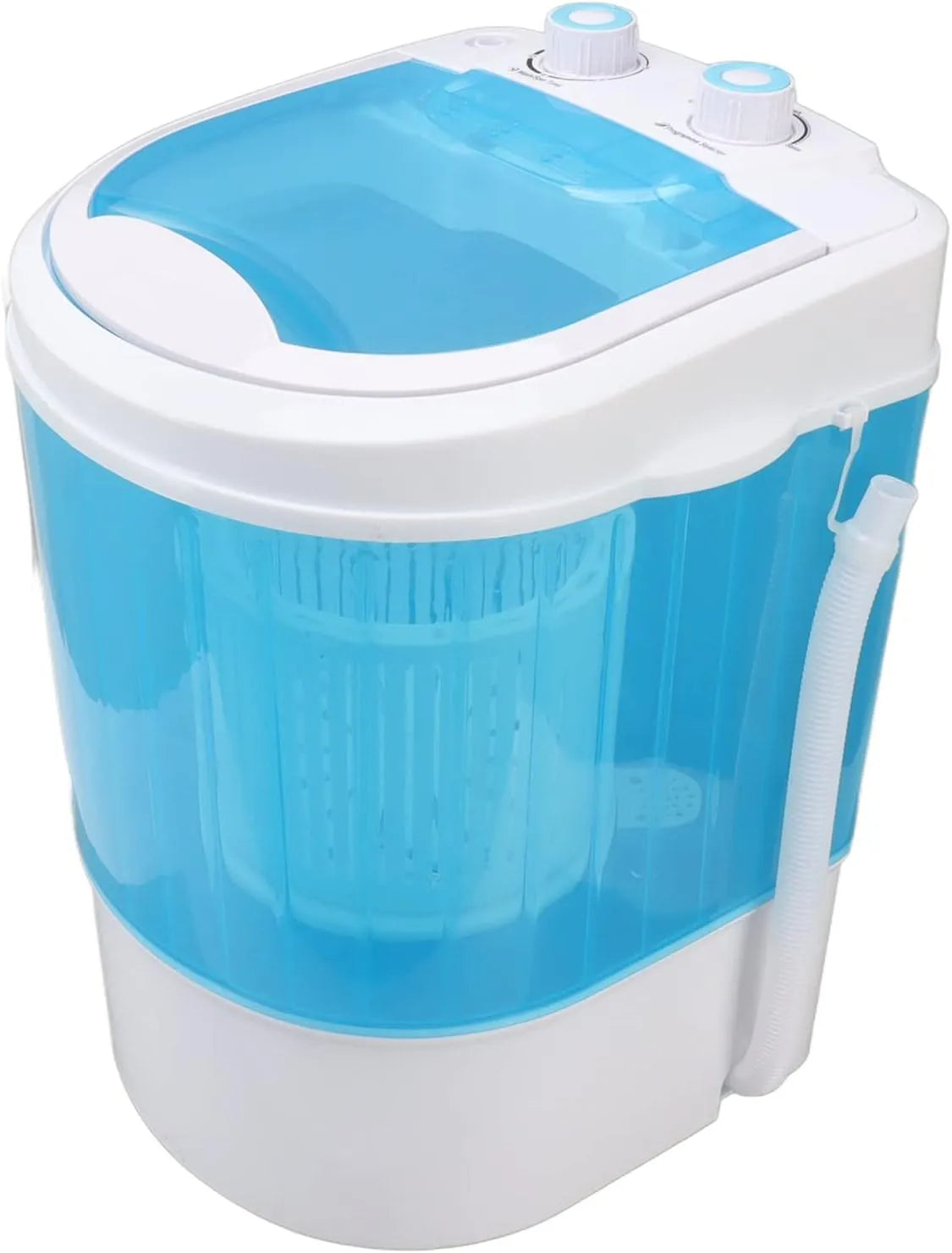 Linge Mini Lave, Machine Compacte Portable de 22 L, avec Panier à Cycle d'Essorage et Tuyau de Vidange pour Camping, Appartements, Dortoirs