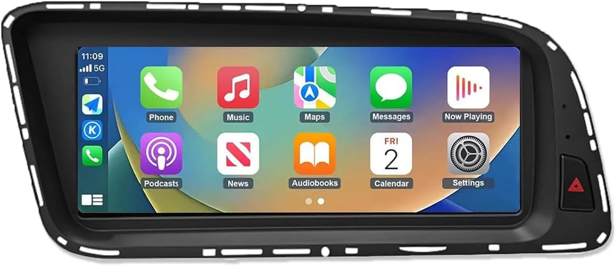 Écran Tactile 8,9' 2009-2017 Ninetom Autoradio, avec système 3G MMI+, avec Carplay, Caméra, sans Fil et Android Auto pour Audi Q5, Navigation