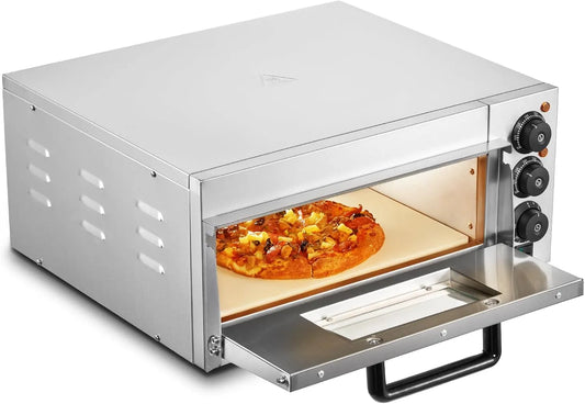 Vevor four, Machine à Pizza d'Intérieur Polyvalente pour Restaurant Maison, en Acier Inoxydable, à Pizza Commercial Capacité 16 po