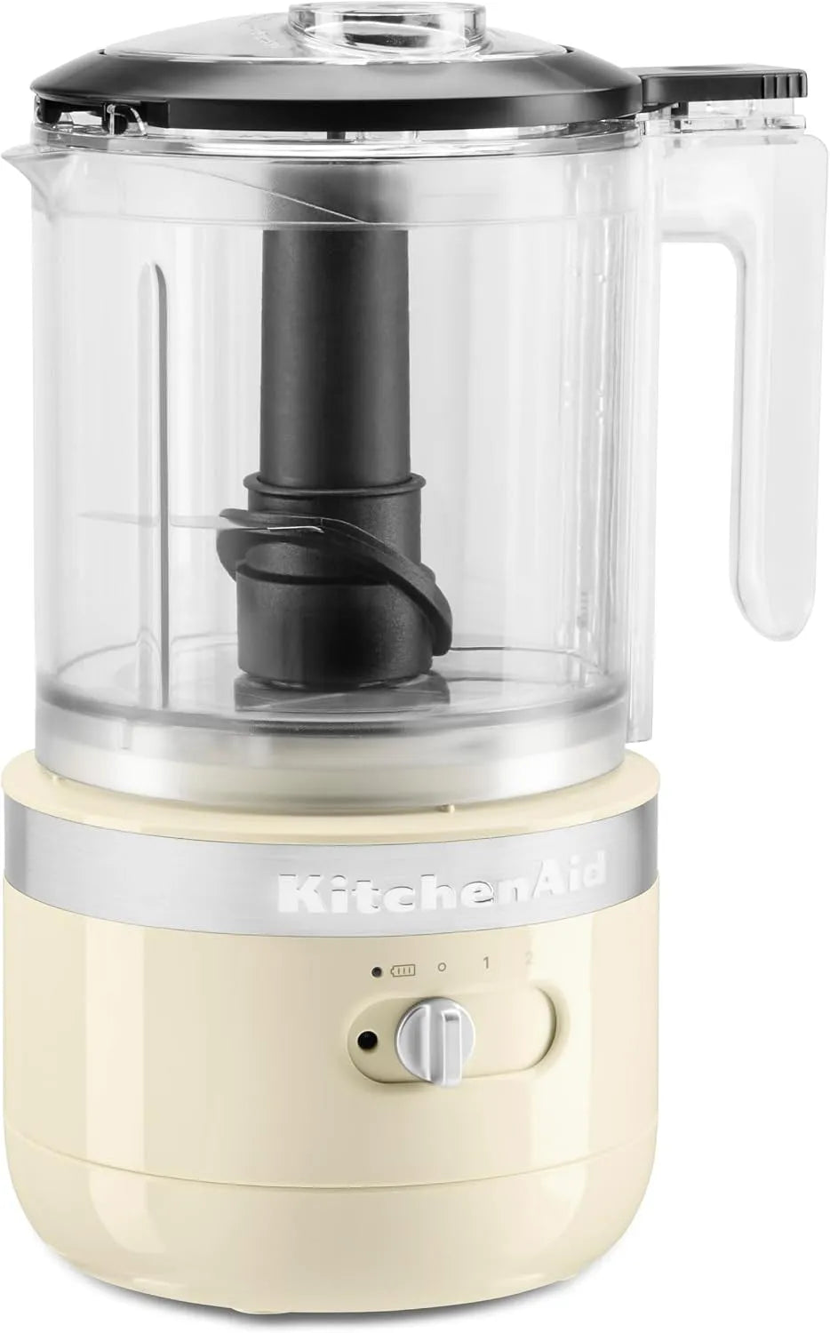 KitchenAid lave-vaisselle, 4 accessoires résistant au, Bol de 1,18 L sans BPA, 2 Vitesse et mode impulsion, Crème, Hachoir sans fil