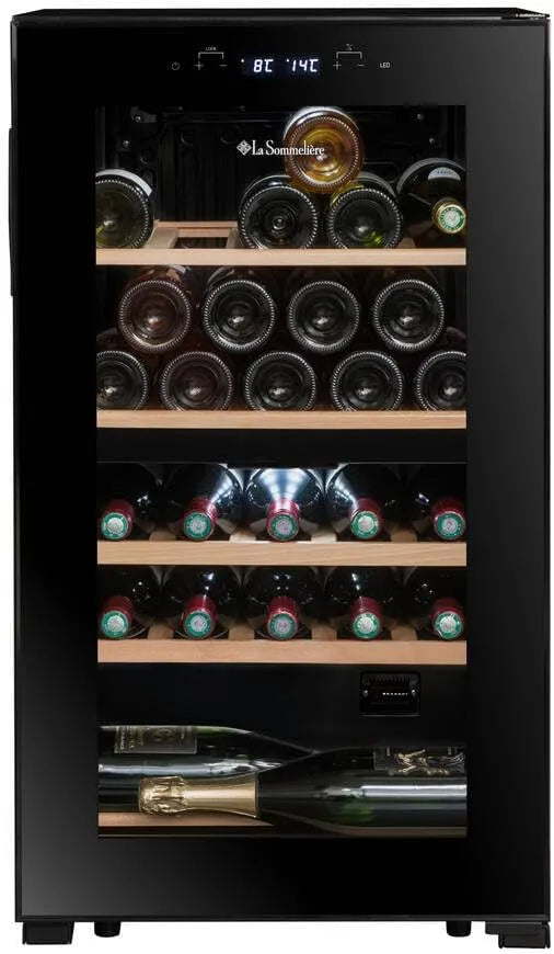 Cave de mise à température double zone 32 Bouteilles SLS32DZBLACK LA SOMMELIERE