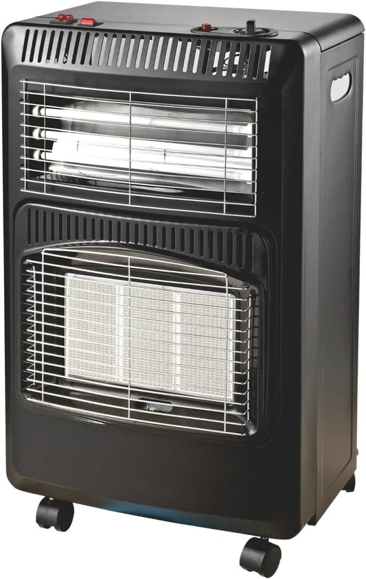 Ventilateur, puissance 4,2 kW, chauffage d'appoint gaz pliable avec 3 brûleurs infrarouges, pour pièces 20-80 m², HOME It Chauffage gaz intérieur