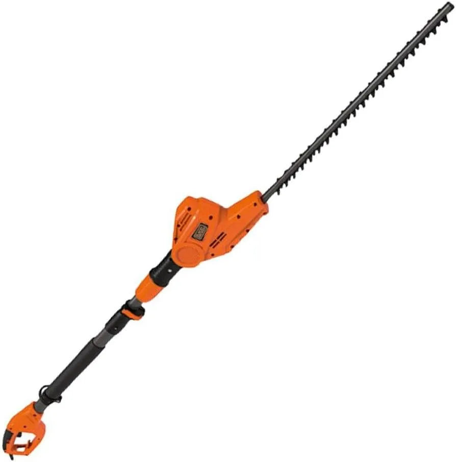 Black+Decker modèle PH5551-QS, Taille-Haies Sur Perche Filaire 550W, Taille-Haies Electrique 51 cm avec Lame Asymétrique, Ecartement 22 mm, Orange