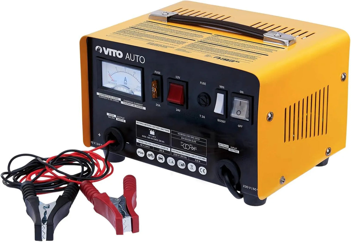 Modèle 28-180Ah VITO, Chargeur de batterie Auto Poids Lourds 12/24V Capacité